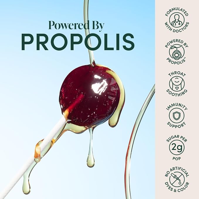 Beekeeper's Naturals Kids Throat Soothing Lollipops, Mixed Berry & Elderberry - Image 4