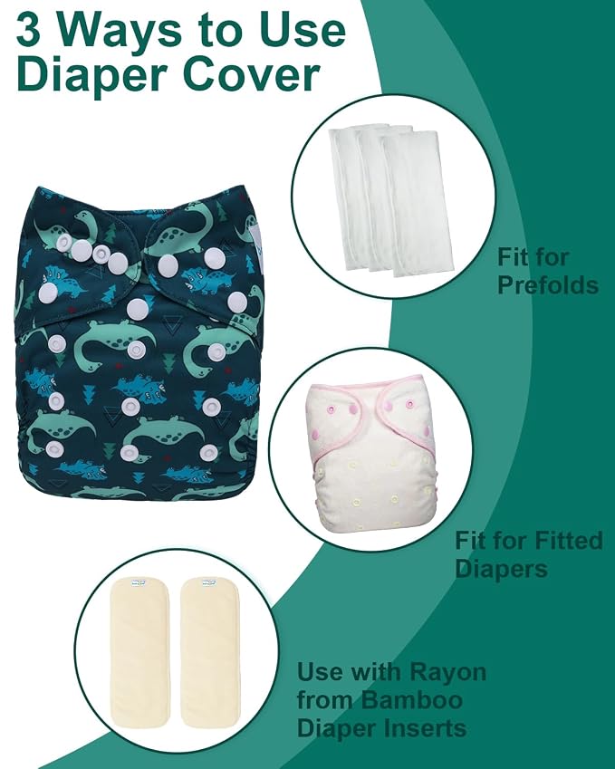 babygoal Cloth Diaper Covers 6 Pack - Image 4