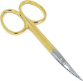 CS05 Professional Nail Cuticle Scissors, Hypoallergenic Gold Plated Sharp by CamilaSolingen