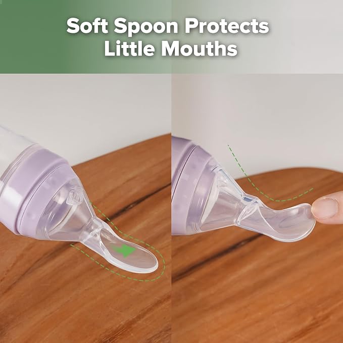 Haakaa Silicone Baby Food Dispensing Spoon Feeder 4oz - Image 3