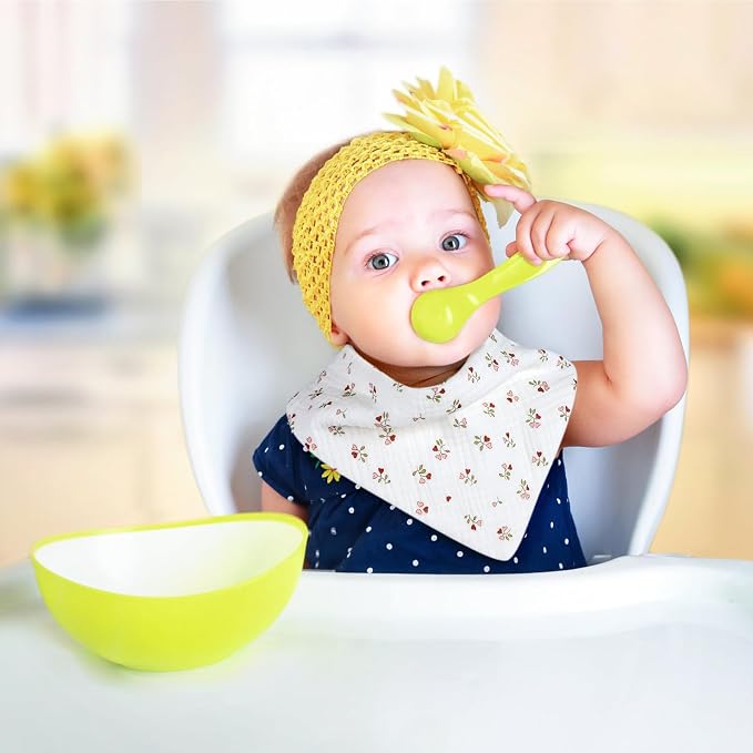 Accmor Muslin Baby Drool Bibs 6 Pack Baby Bandana Drool Bibs Soft Cotton Baby - Image 5