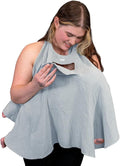 Muslin Nursing Cover for Baby Breastfeeding –with Peekaboo Window -100% by Lookee+Looky