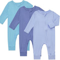 Aablexema Baby Footless Pajamas Rayon 3pcs Unisex Infant Zipper Romper by Aablexema