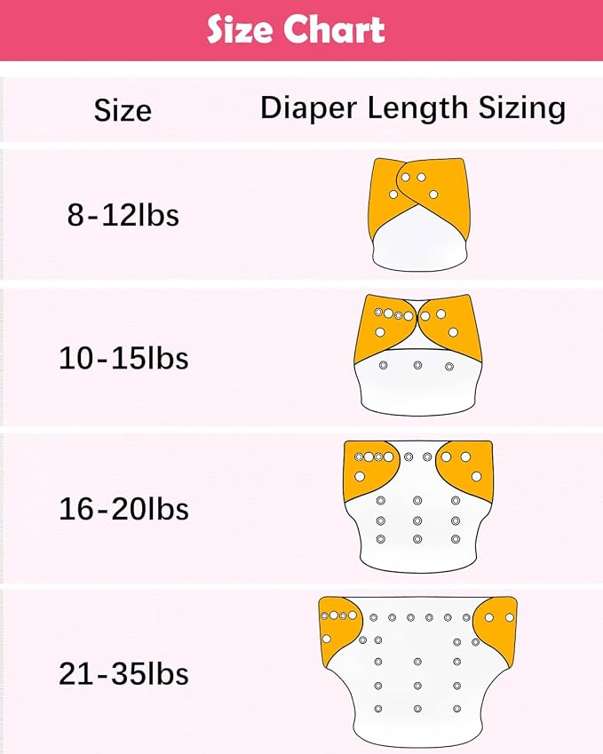 Babygoal Baby Cloth Diaper 6 Pack - Image 6