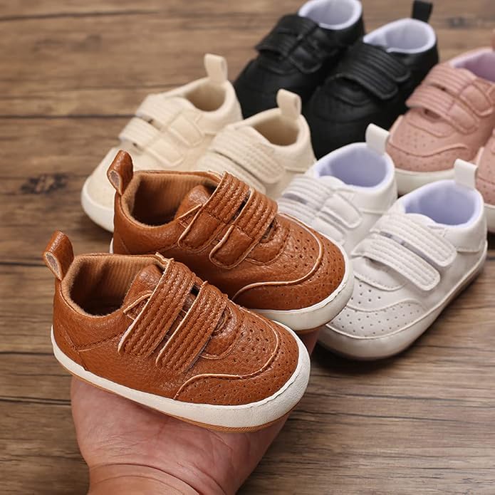 Clowora Baby Boys Girls Shoes Non-Slip Rubber Sole Sneakers Infant First - Image 5