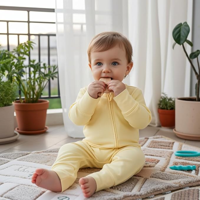 PATPAT Baby Footie Romper with Mittens - Image 3