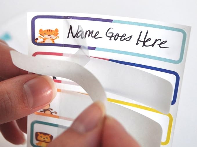 Bottle and Food Labels, Freezer Safe, Self-Laminating, Waterproof Kids Name - Image 9
