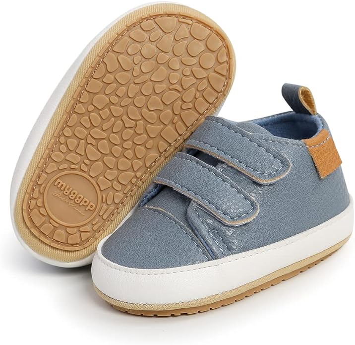 Clowora Baby Boys Girls Shoes Non-Slip Rubber Sole Sneakers Infant First by Clowora