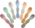 PandaEar 7 Pack Baby Led Weaning Spoons| Silicone Baby Spoons Self Feeding by PandaEar
