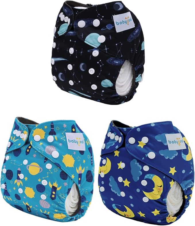 babygoal Reusable Charcoal Cloth Diapers - Image 2