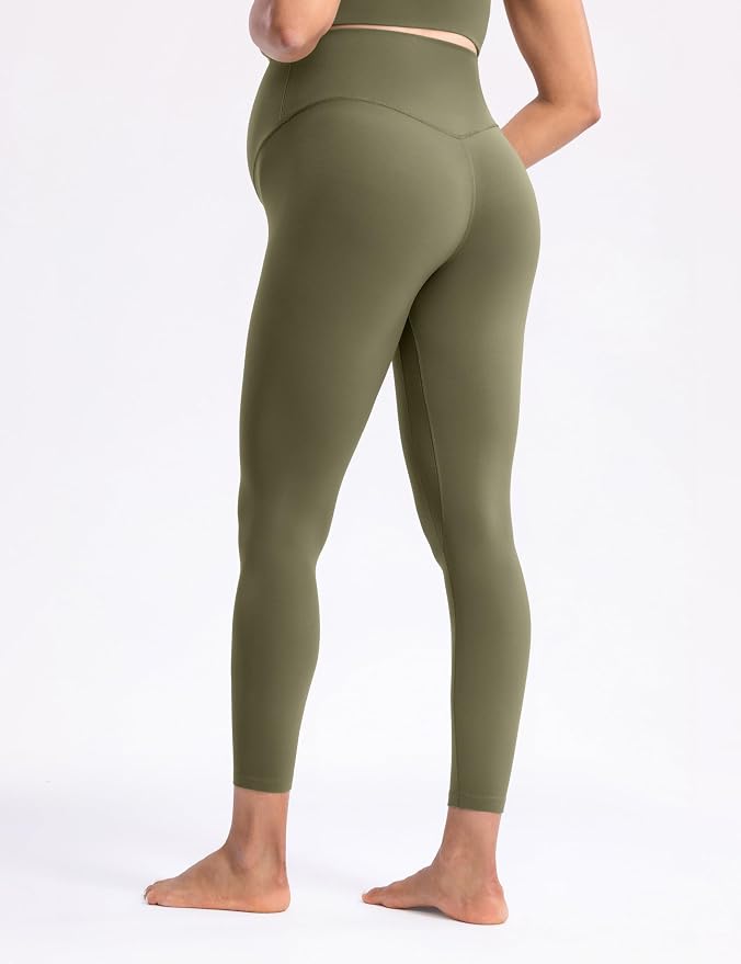 POSHDIVAH Women's Creamluxe Maternity Leggings 25"/28" Over The Belly Pregnancy - Image 4