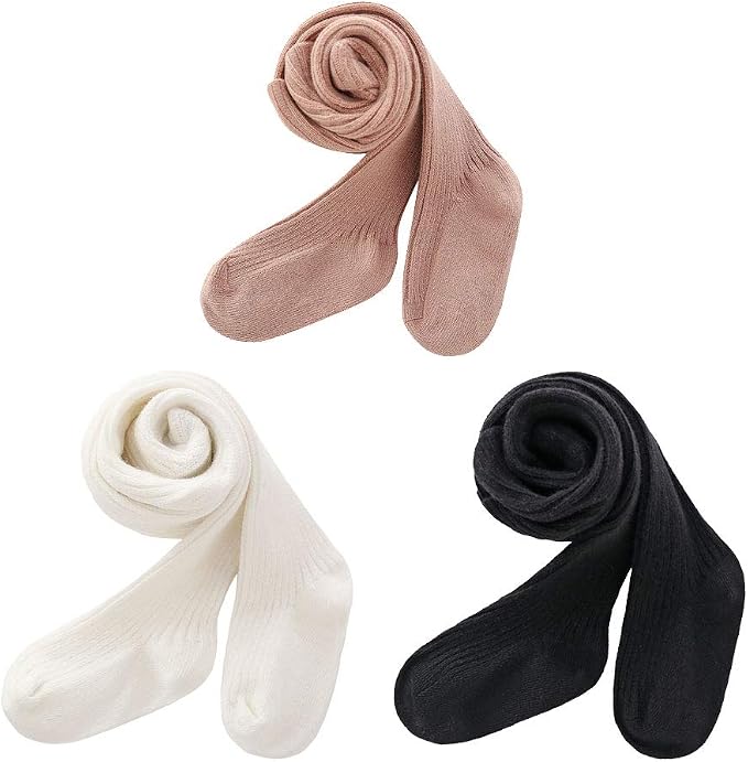 CECORC Baby Girls Tights Toddler Cable Knit Leggings Thick Cotton Infant - Image 6
