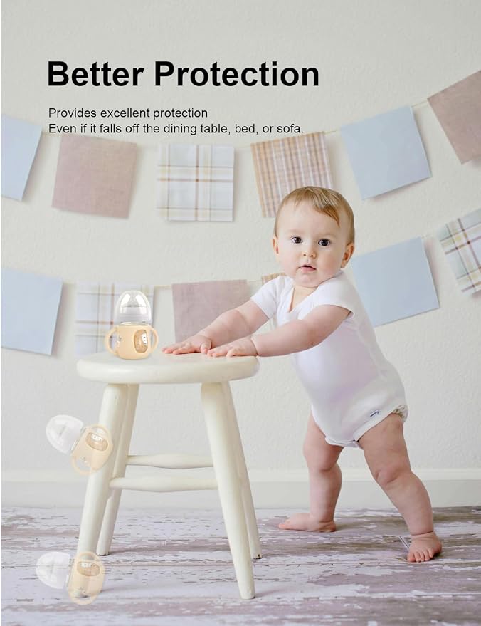 2-Pack Silicone Sleeves for Philips Avent Glass Bottles, BPA-Free - Image 5