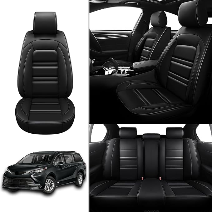 Seat Covers for Toyota Sienna 2004-2025 | 5-Seats Leather Seat Covers - Image 2