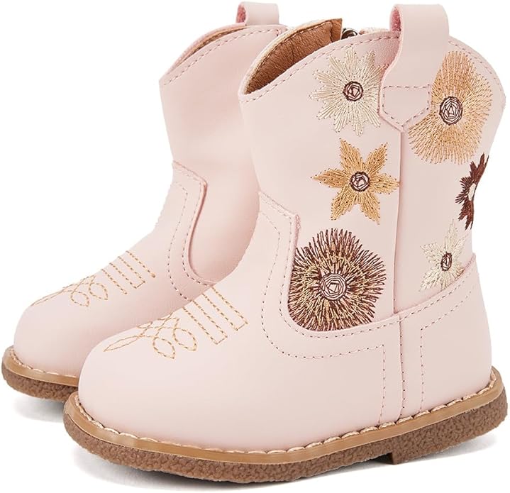 BMCiTYBM Baby Cowboy Cowgirl Boots Infant Western Shoes Boys Girls Round Toe by BMCiTYBM