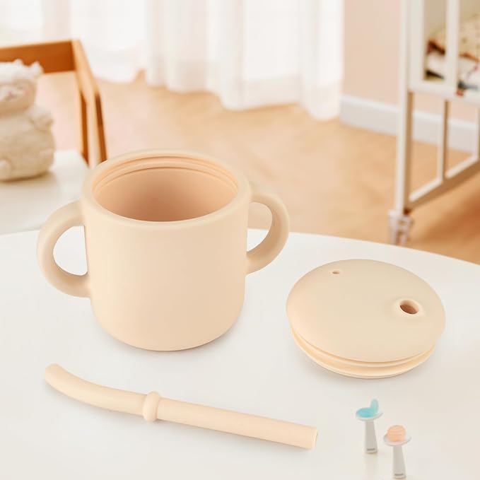 Silicone Baby Cup with Straw, Straw Cup - Image 5