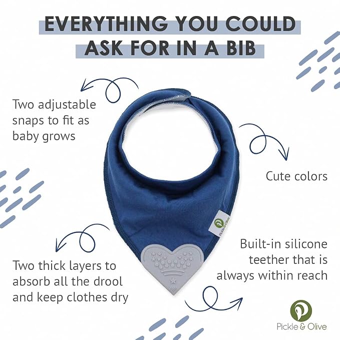 Pickle & Olive Baby Bandana Teething Bibs - Image 2