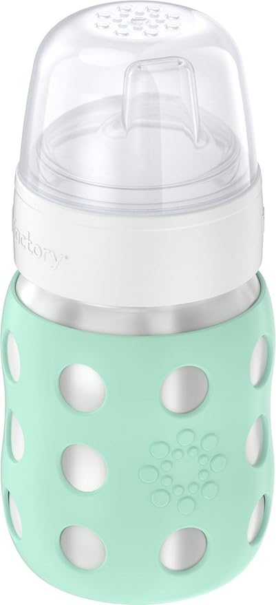 Lifefactory 8-Ounce Stainless-Steel Vacuum-Insulated Wide-Neck Baby Bottle - Image 2