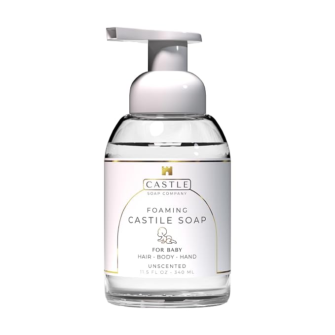 Foaming Baby Castile Soap | 3-In-1 Uses: Hair, Hand | Nourishing Coconut Oil by CastleCompany