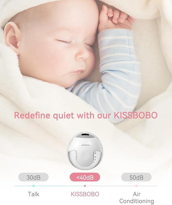 KISSBOBO Hands Free Breast Pump, Wearable Breastfeeding Pump - Image 6