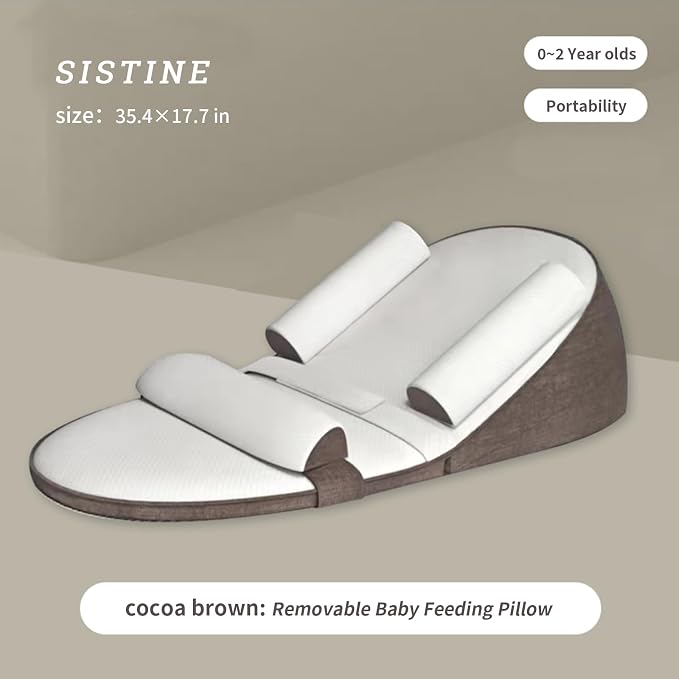 SISTINE Infants Feeding Pillow, Anti Overflow Feeding Pillow, Infants - Image 3