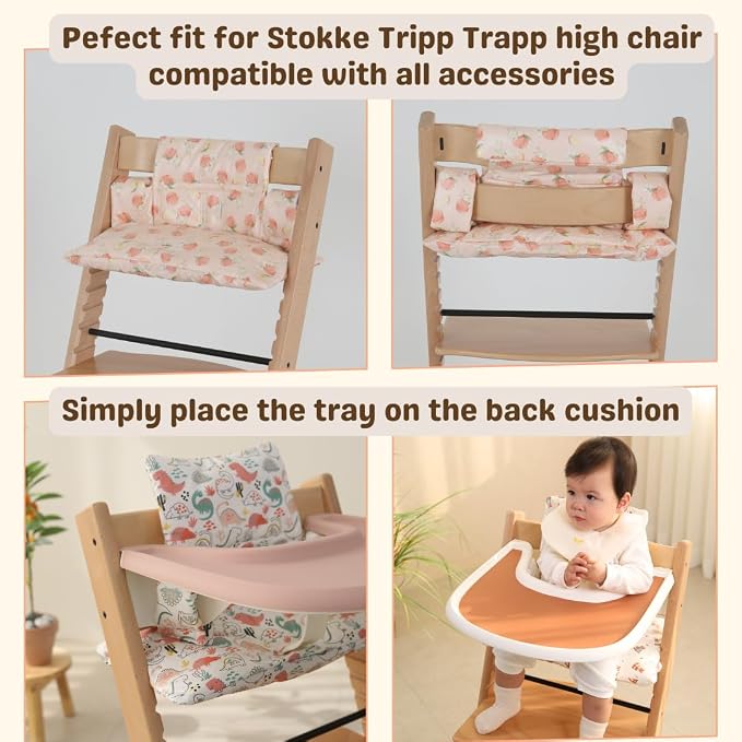 Waterproof & Compatible Stokke Tripp Trapp Cushion Set - Image 3
