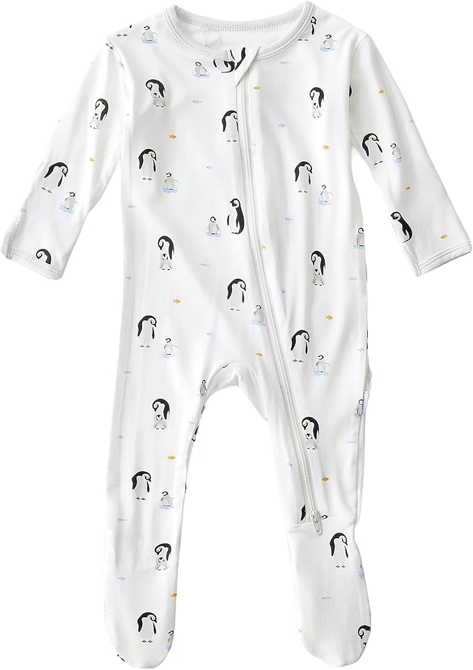 Bamboo Little Soft Baby Footie Pajamas, Baby Clothes, Newborn Sleepers by BambooLittle
