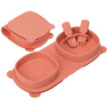Silicone Foldable Novelty Dinner Plates, Suction Plates by YAHAA