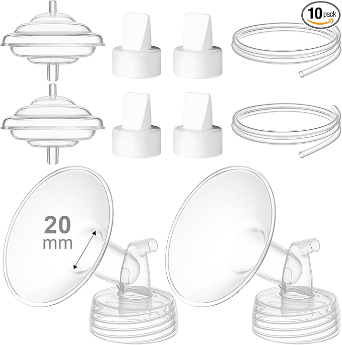 Breast Pump Accessories Kit - 20mm Flange Set Compatible by GOTOCUT