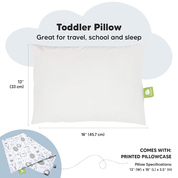 Toddler Pillow with Pillowcase - Image 3