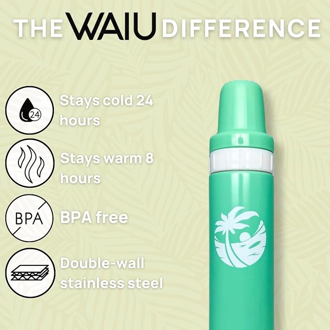 Versatile Waiu Insulated Baby Bottle | 4 oz & 6 oz Sizes | Keeps Drinks Hot - Image 3