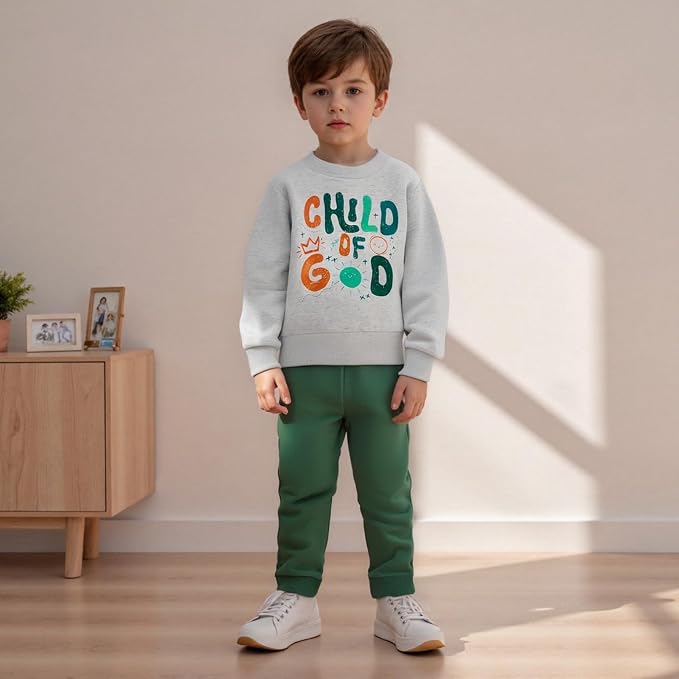 Nyapruwe Toddler Baby Boy Fall Outfit Funny Print Long Sleeve Sweatshirt - Image 2