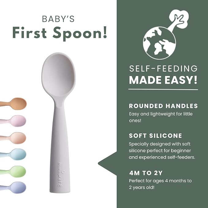 Miniware Silicone Baby Spoon for Training - Image 3