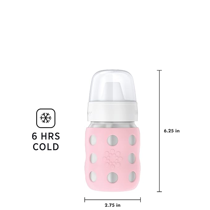 Lifefactory 8-Ounce Stainless-Steel Vacuum-Insulated Wide-Neck Baby Bottle - Image 5