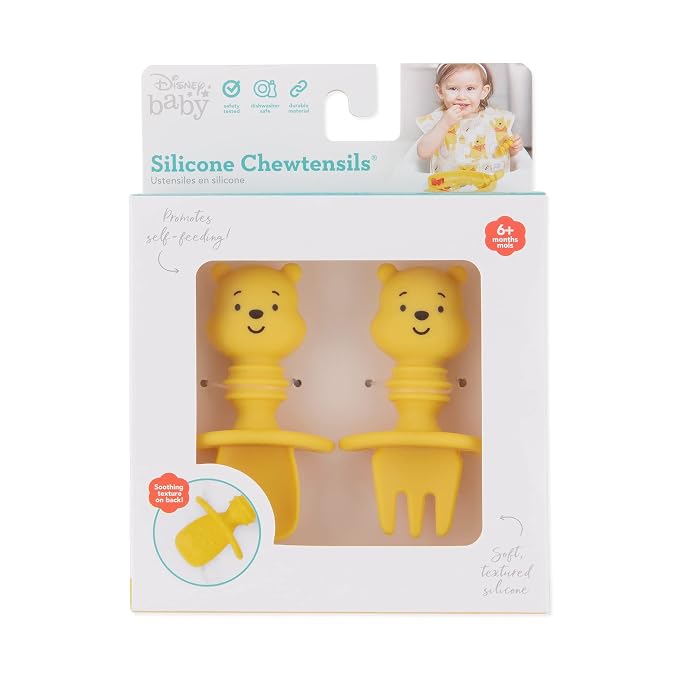Bumkins Disney Baby Utensils Set, Chewtensils Silicone Spoons - Image 7