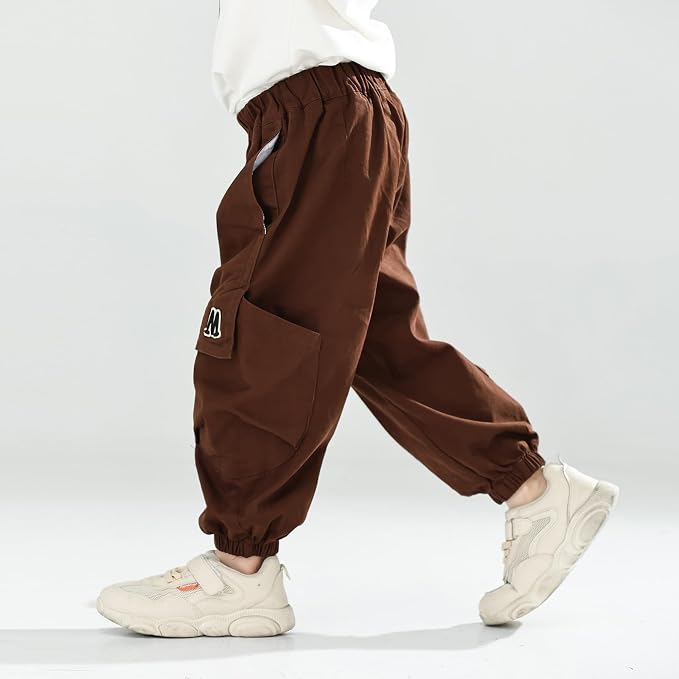 MINI PANDA Toddler Pants Boys& Girls, Relaxed Stretch Twill Toddler Casual Pants - Image 2