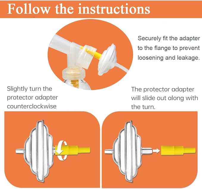 PumpMom-us Backflow Adapter for Spectra S1 S2 Pump to Use Medela Flanges and - Image 5