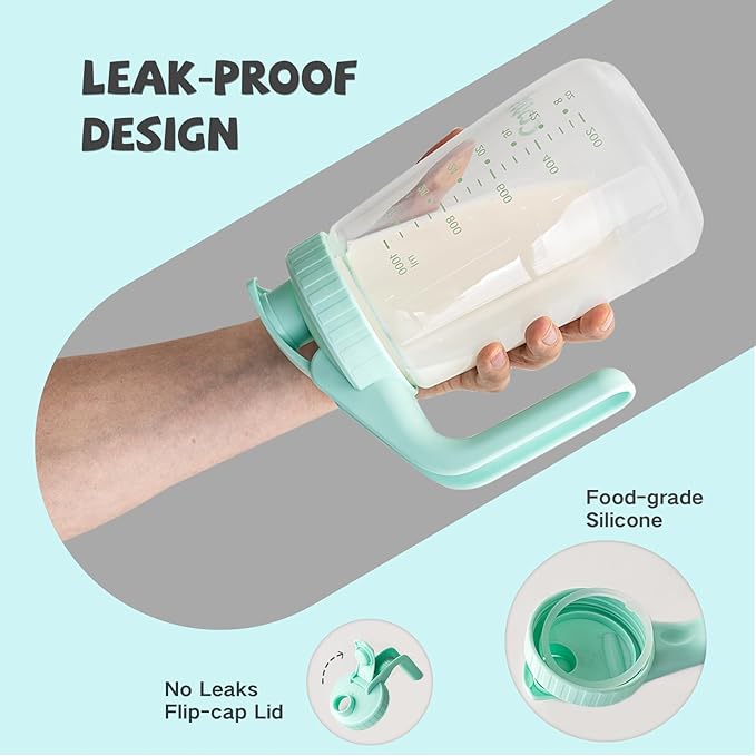 COMI 34oz Breast Milk Pitcher, No Leak Breast Milk Storage Containers - Image 3