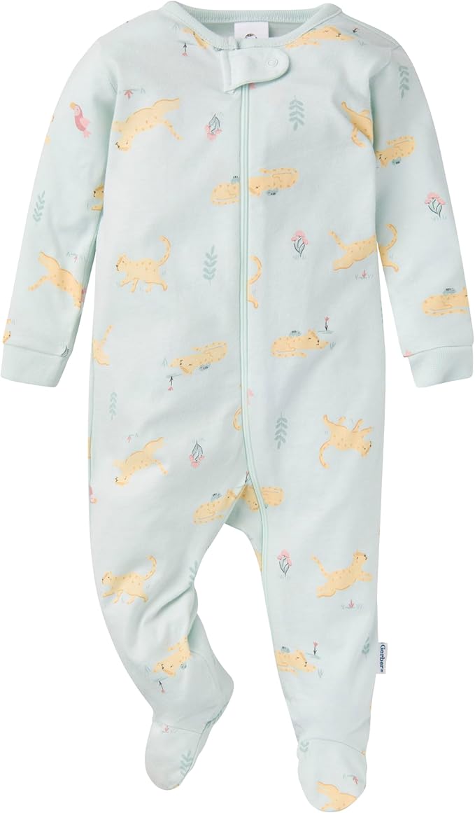 Gerber Baby Girls 4 Pack Sleep 'N Play Footie - Image 2