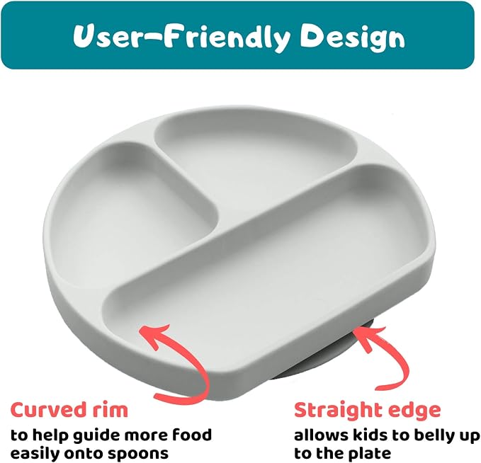 Silikong Suction Plate for Toddlers | BPA Free, 100% Food-Grade Silicone | - Image 7
