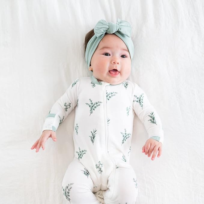 KYTE BABY Unisex Rayon Made From Bamboo Zippered Rompers 0-24 Months - Image 3