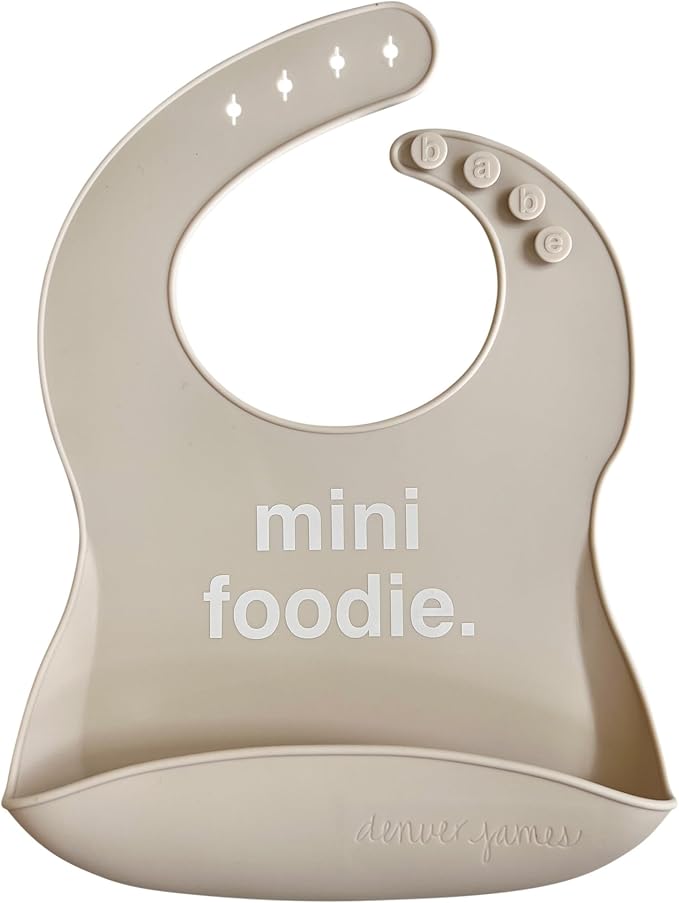 Denver James Silicone Feeding Bibs | Dishwasher Safe. Waterproof. Adjustable. by DenverJames
