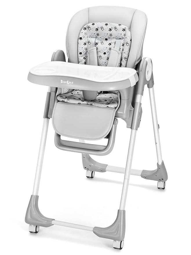 Foldable High Chair with Soft Cushion, High Chairs by Babilous