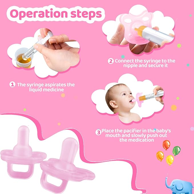 Baby Medicine Dispenser, Baby Medicine Syringe, 0 Months and up Baby Pacifiers - Image 8