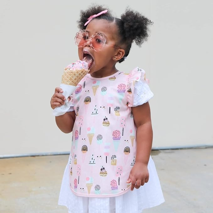 BapronBaby Flutter Pink Ice Cream Bapron - Image 6