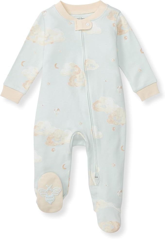 Burt’s Bees Baby Boys' One-Piece Sleep and Play 100% Organic Cotton PJs by BurtsBeesBaby