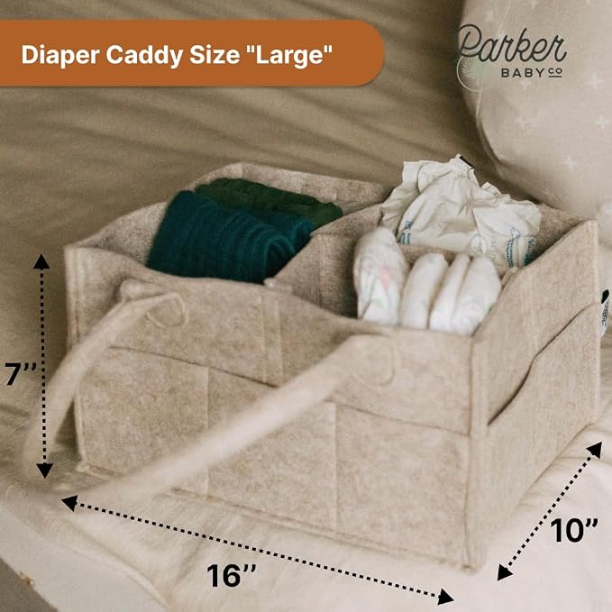 Parker Baby Co. Diaper Caddy - Image 6