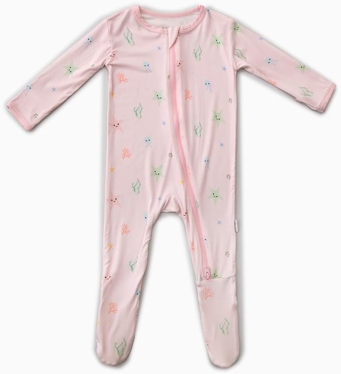 Bamboo Little Soft Baby Footie Pajamas, Baby Clothes, Newborn Sleepers by BambooLittle