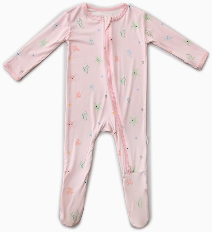Bamboo Little Soft Baby Footie Pajamas, Baby Clothes, Newborn Sleepers by BambooLittle