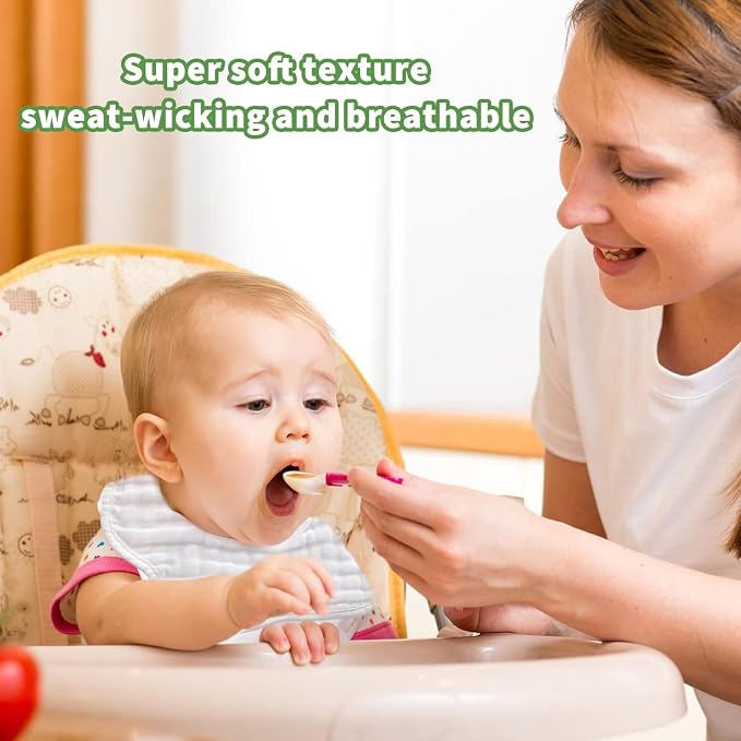 Baby Bibs Muslin Drool Teething Drooling Bibs - Image 6